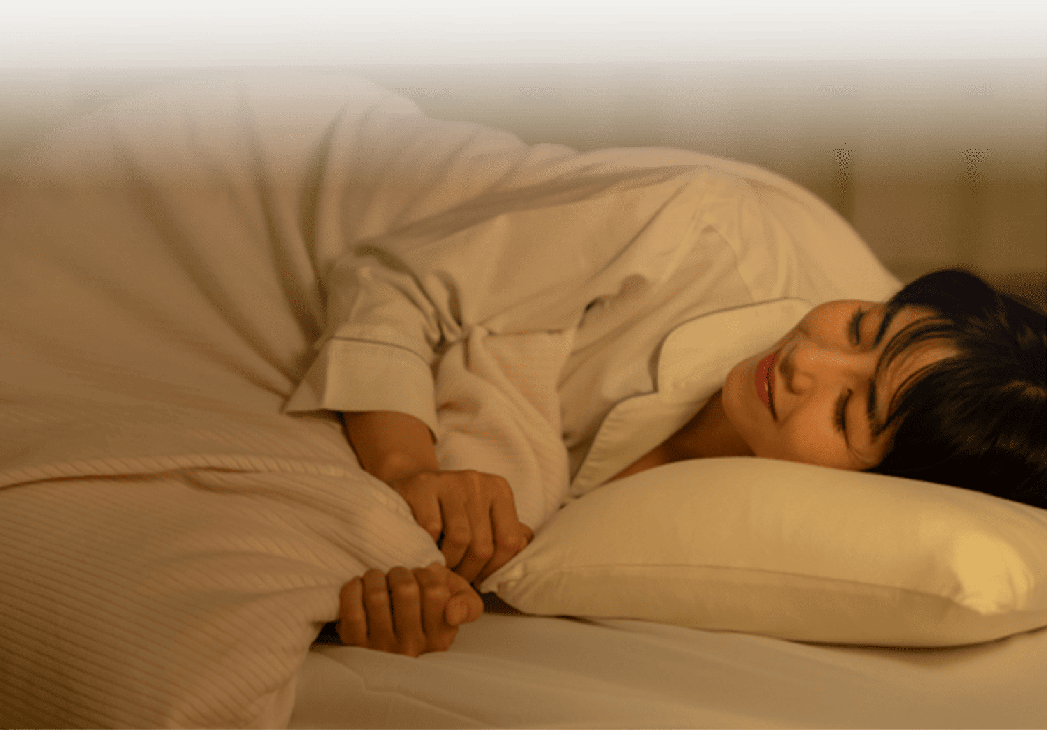 快眠できている女性の写真